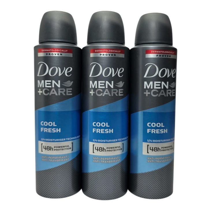 Dove Cool Fresh Deodorant Spray for Men, Pack of 3