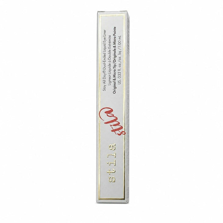 Stila Stay All Day Dual-Ended Liquid Eyeliner Original & Micro Tip Intense Black & Rum Punch
