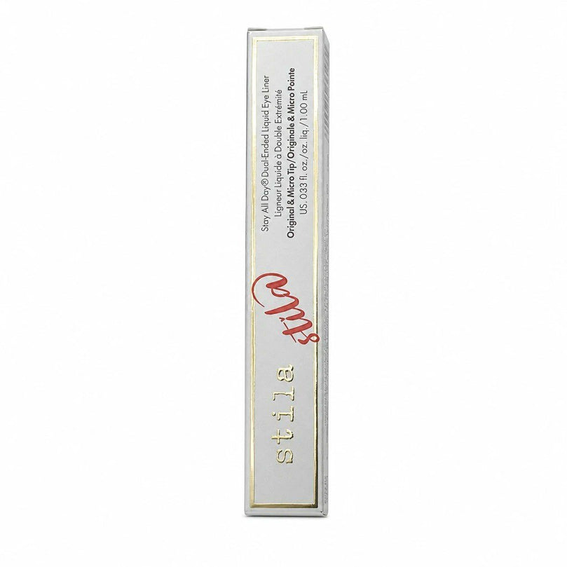 Stila Stay All Day Dual-Ended Liquid Eyeliner Original & Micro Tip Intense Black & Rum Punch
