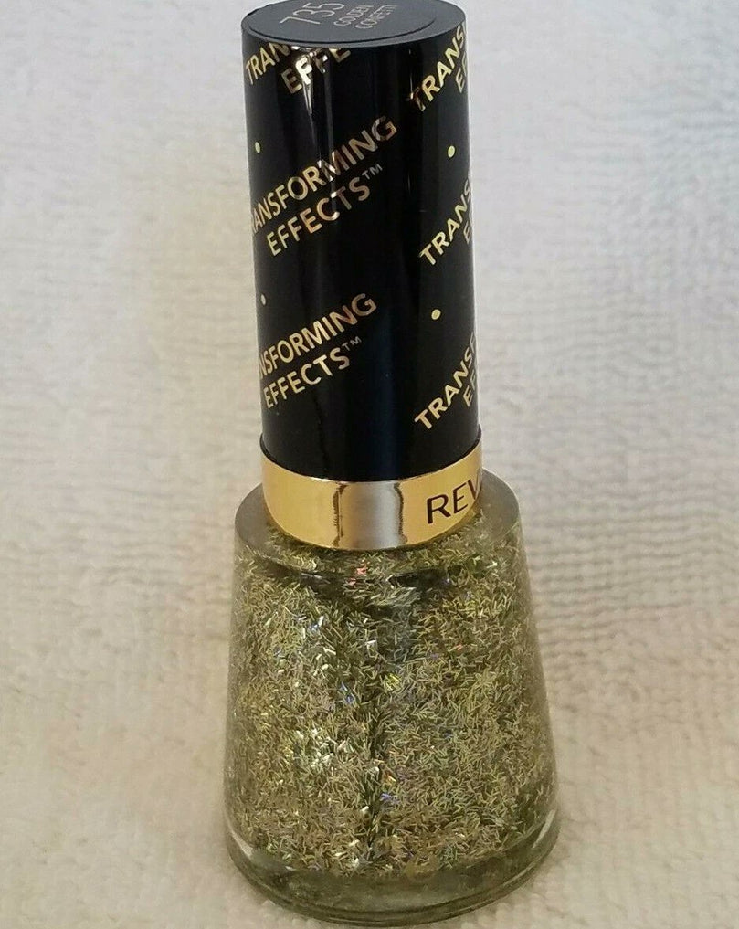 Revlon Transforming Effects Top Coat 735 Golden Confetti 0.5 Fl Oz