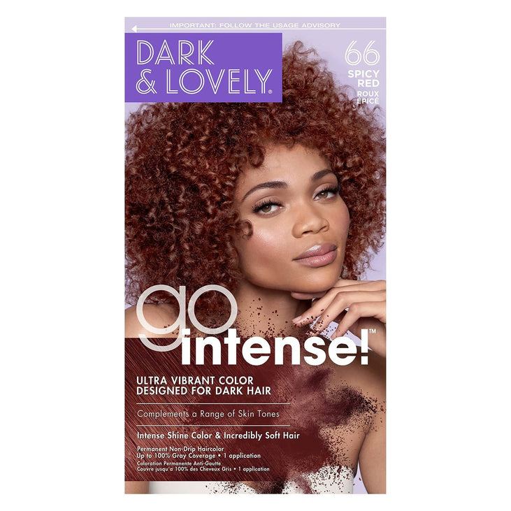 SoftSheen Carson Dark and Lovely Go Intense Permanent Hair Color 66 Spicy Red (Packaging May Vary)