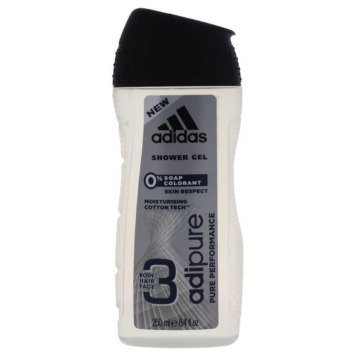 Adidas 3-in-1 Adipure Pure Performance Shower Gel For Men 8.4 oz