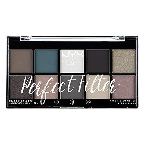 NYX PROFESSIONAL MAKEUP Perfect Filter Shadow Palette, Gloomy Days, 0.6 Ounce