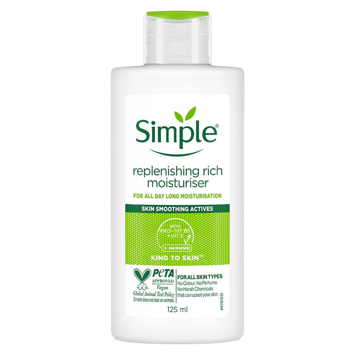 Simple Kind to Skin Replenishing Rich Moisturiser 4.2 oz (2 Pack)