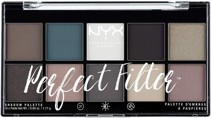 NYX PROFESSIONAL MAKEUP Perfect Filter Shadow Palette, Gloomy Days, 0.6 Ounce