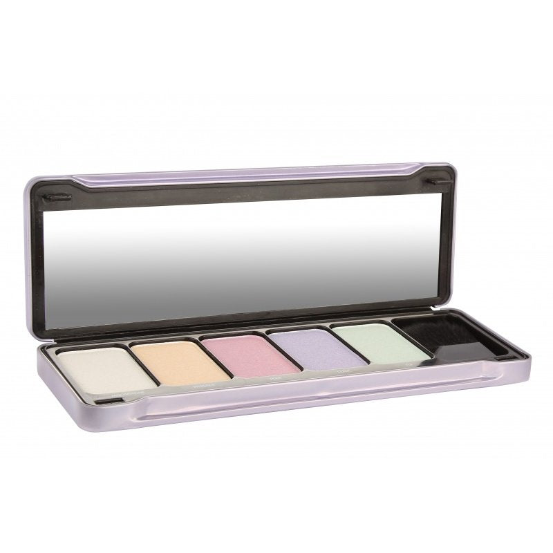 BYS Highlight 2 Makeup Palette with Contour Brush and Mirror