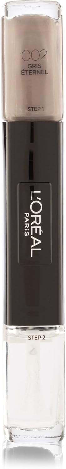 Loreal Infallible Gel Effect Nail Polish & Top Coat Duo 002 Gris Eternal