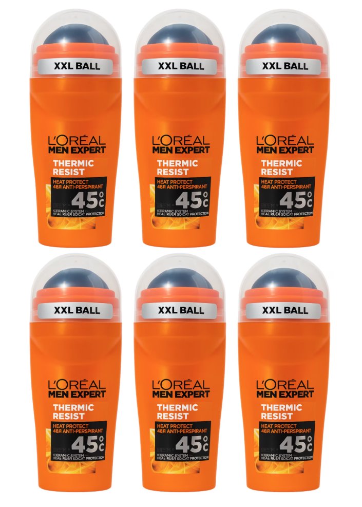 Loreal Men Expert Thermic Resist Roll On 50ml (6 Pack)