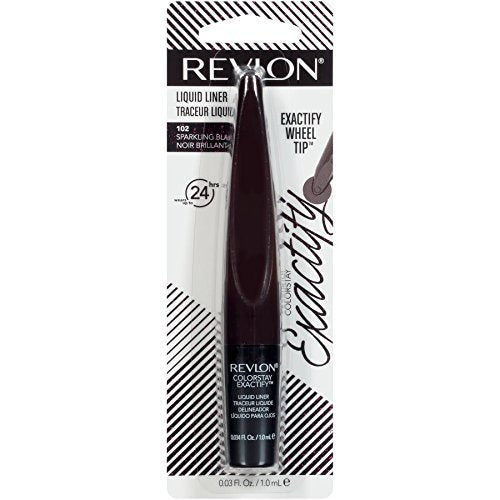 REVLON ColorStay Exactify Liquid Liner, Sparkling Black - Waterproof Eye Liner