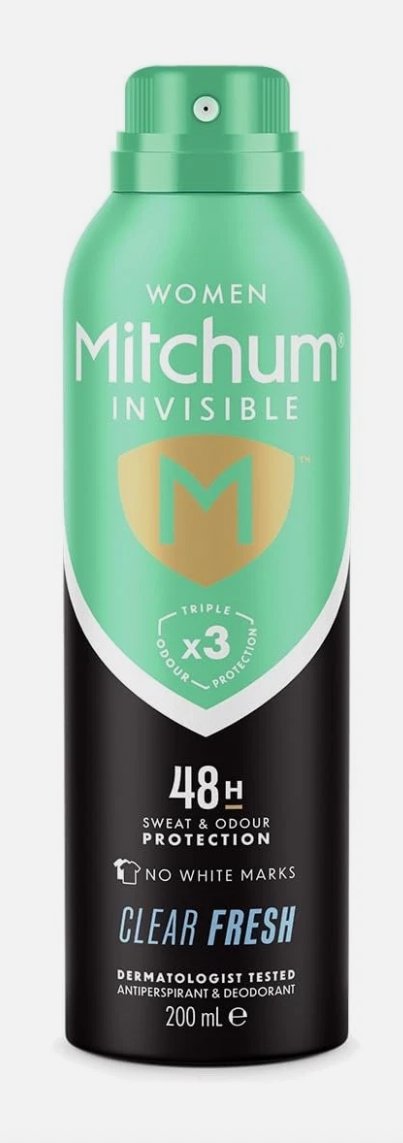 Mitchum Invisible Clear Fresh Anti Perspirant Spray 200 ml