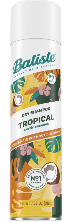 Batiste Dry Shampoo, Tropical Fragrance, 7.62 oz