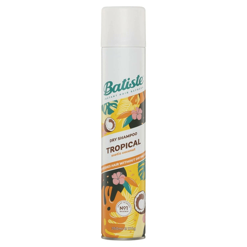 Batiste Dry Shampoo Tropical Coconut Instant Hair Refresh 350mL (Pack of 2)