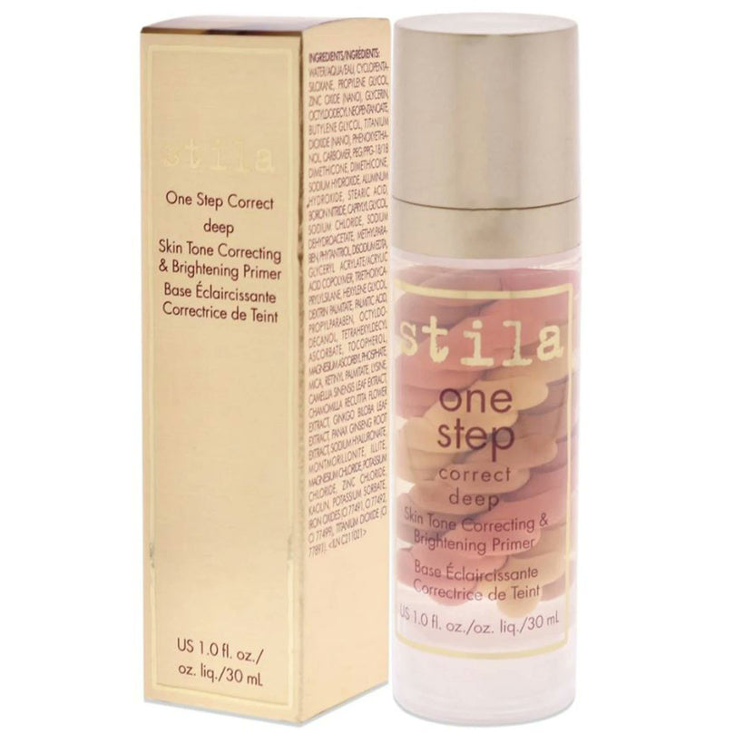 Stila One Step Correct Skin Tone Correcting & Brightening Primer - Deep 1 oz