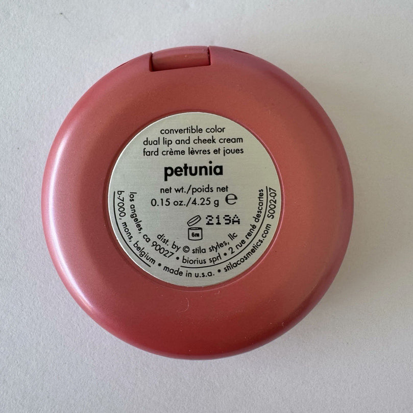 Stila Convertible Color Dual Lip & Cheek Cream Blush, Petunia, 0.15 Oz