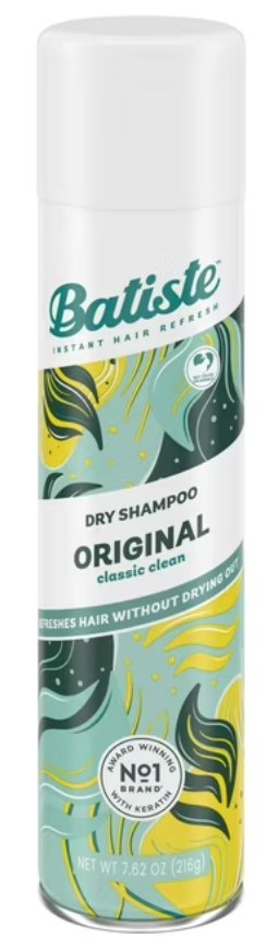 Batiste Original Dry Shampoo, Absorbs Oil & Grease, Classic Clean Scent, 7.62 oz