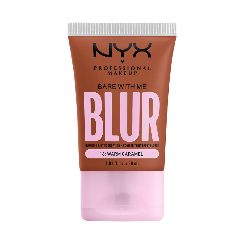 NYX Bare With Me Blur Skin Tint Foundation 16 Warm Caramel (Matcha, Glycerin & Niacinamide)