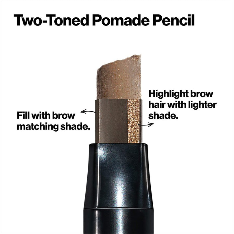 Revlon ColorStay Browlights Eyebrow Pencil and Brow Highlighter 404 Soft Black