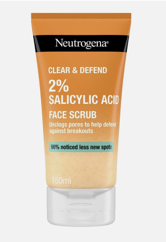 Neutrogena Clear & Defend Facial Scrub 150 ml (3 PACK)
