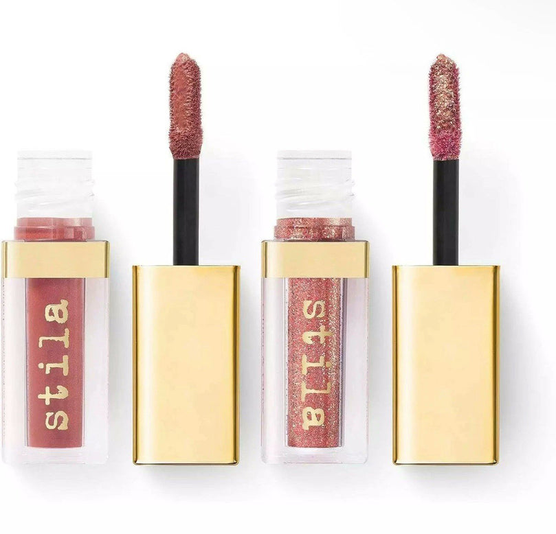 Stila Double Dip Suede Shade Glitter & Glow Liquid Eyeshadow - Hot Tamale