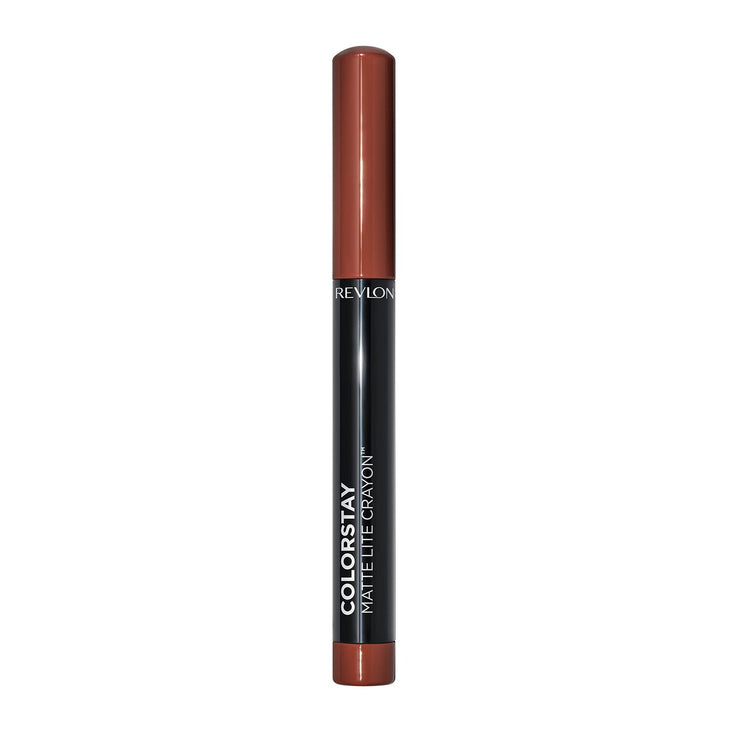 Revlon ColorStay Matte Lite Crayon Lipstick with Built-in Sharpener, Smudgeproof, Water-Resistant, 003 Soufflé All Day, 0.049 oz