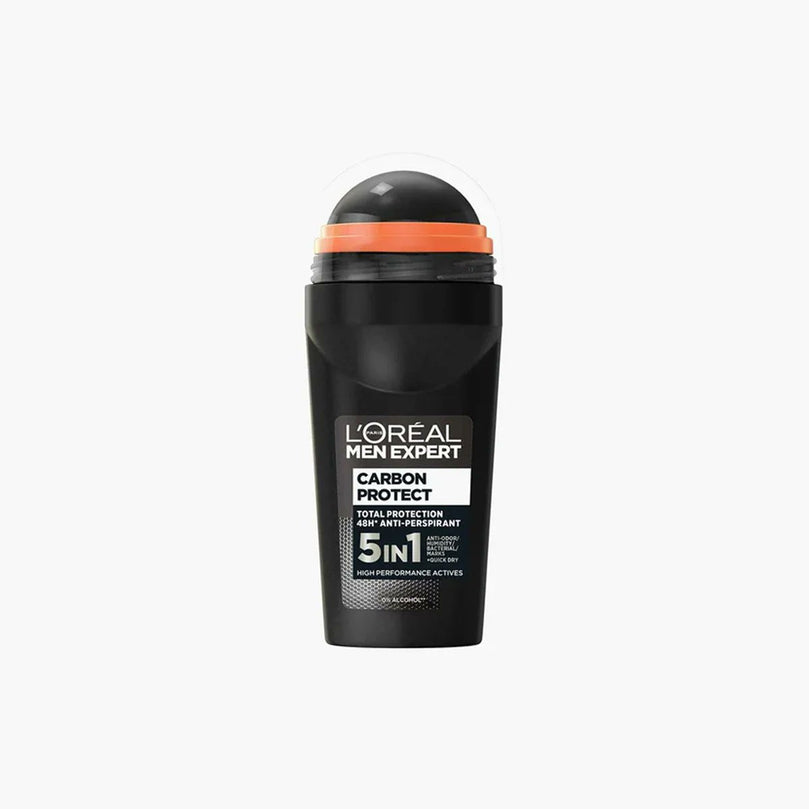 L'Oreal Paris Men Expert Carbon Protect 48 Hour Roll-On, Multi-color, Fresh, 1.69 Oz