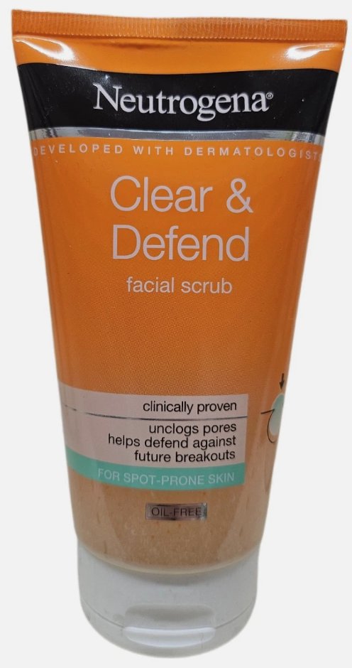 Neutrogena Clear & Defend Facial Scrub 150 ml (3 PACK)