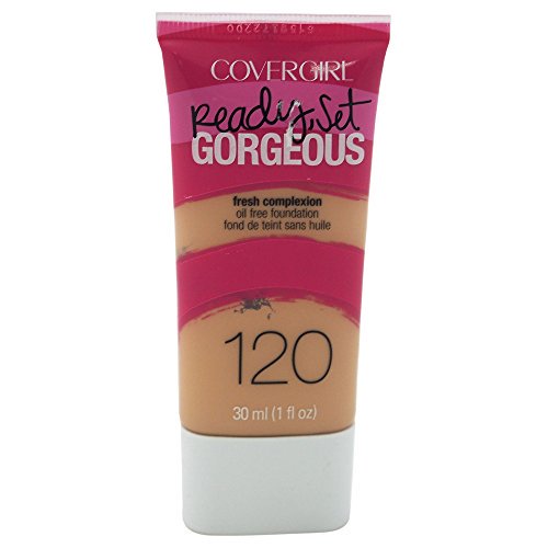 COVERGIRL Ready Set Gorgeous Liquid Makeup Foundation, Nude Beige 120, 1 oz