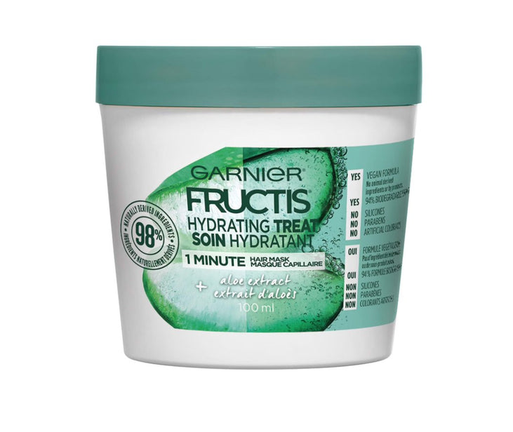 Garnier Fructis Hydrating Treat 1 Minute Hair Mask with Aloe Extract 3.4 fl oz