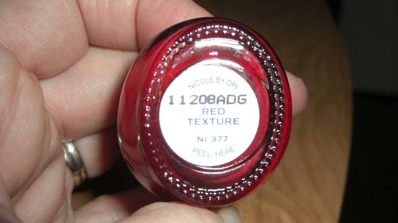 OPI Nicole Nail Lacquer NI377 Red Textured Nail Polish
