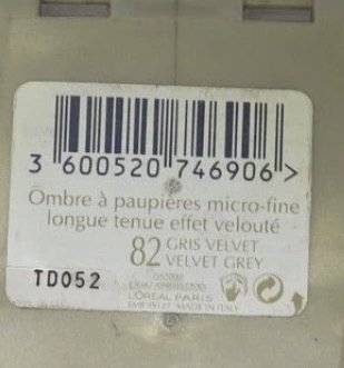 Loreal Chrome Shine Eye Shadow 82 Velvet Gray 0.12 oz