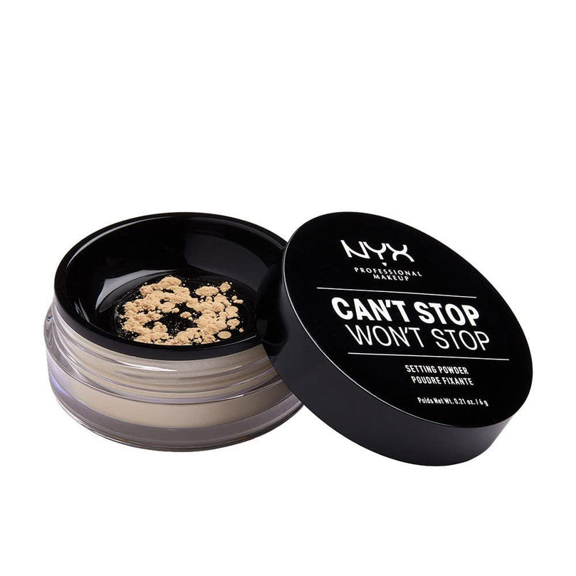 NYX PROFESSIONAL MAKEUP Can't Stop Won't Stop Loose Setting Powder - Light Medium (0.21 oz)