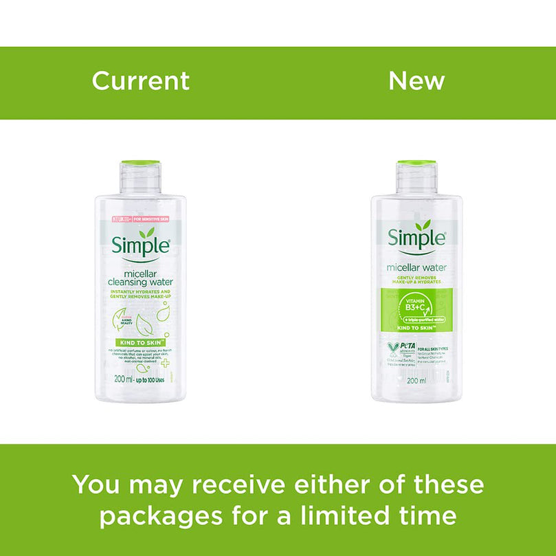 Simple Kind to Skin Micellar Cleansing Water 200ml (6.76 Fl Oz)
