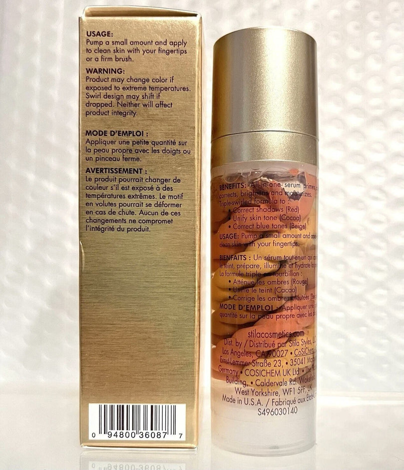 Stila One Step Correct Skin Tone Correcting & Brightening Primer - Deep 1 oz
