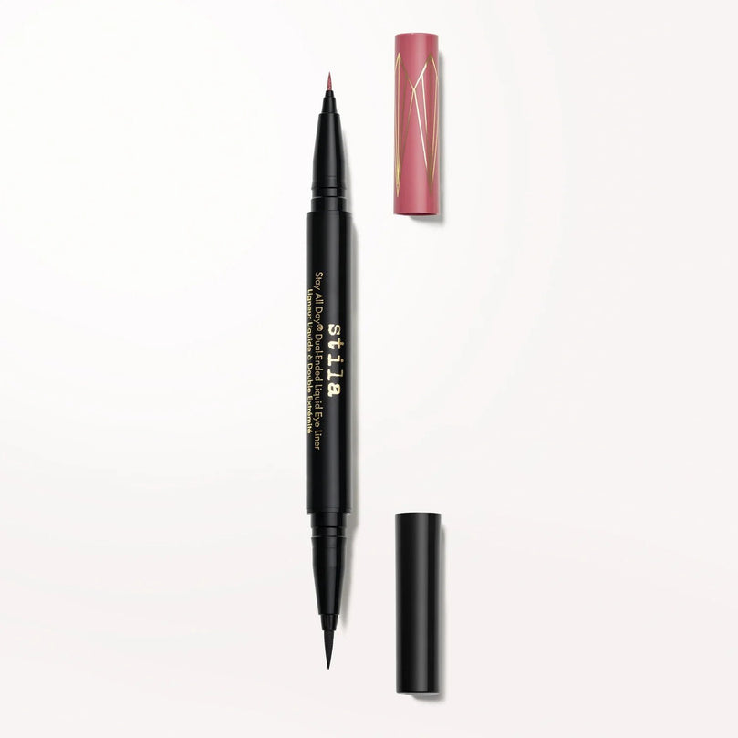 Stila Stay All Day Dual-Ended Liquid Eyeliner Original & Micro Tip Intense Black & Rum Punch