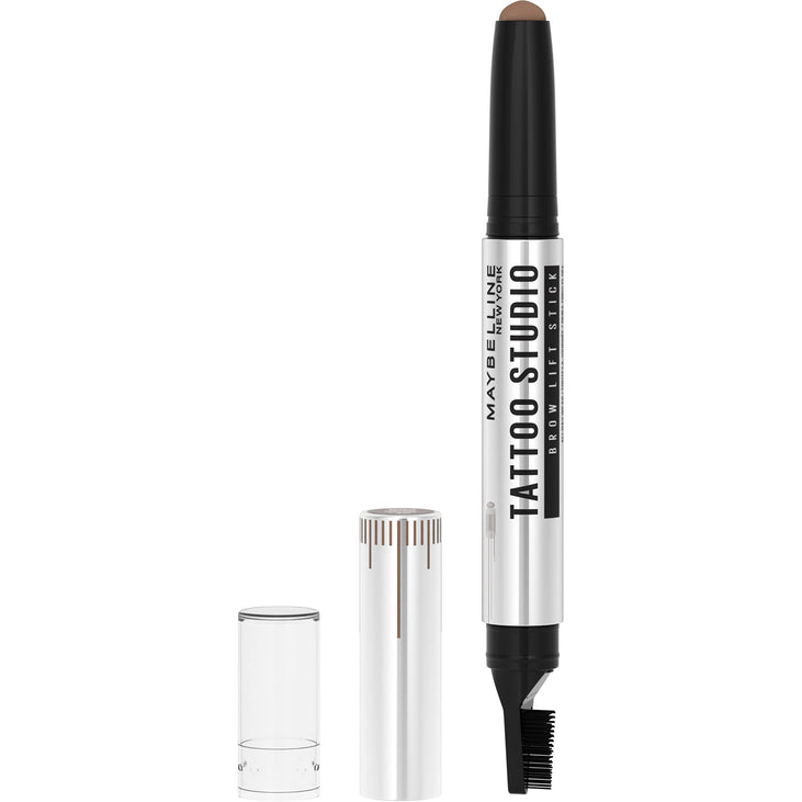 Maybelline TattooStudio Brow Lift Stick Makeup with Tinted Wax, All-Day Wear, Soft Brown