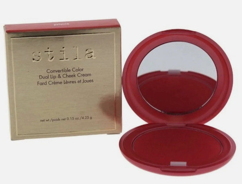 Stila Convertible Color Dual Lip & Cheek Cream Blush, Petunia, 0.15 Oz