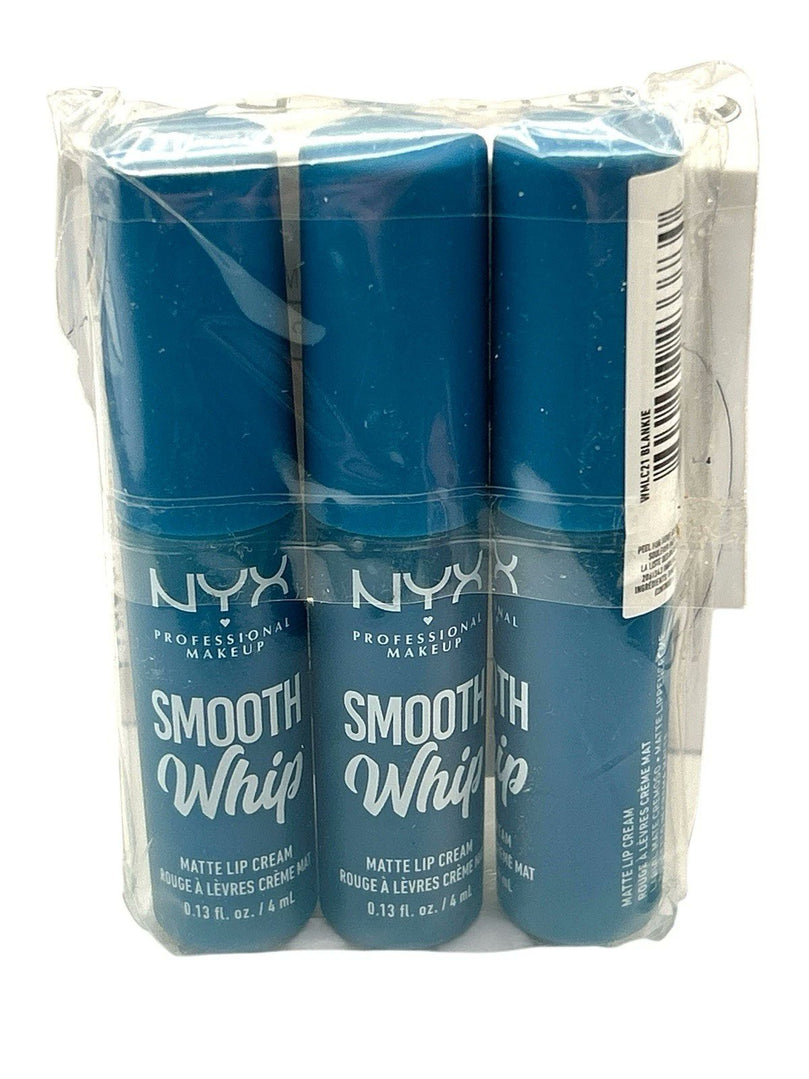 NYX Smooth Whip Matte Lip Cream - Blankie (3 PACK)