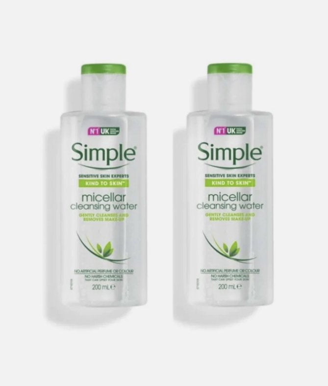 Simple Kind to Skin Micellar Cleansing Water, 200 ml/6.8 oz - Pack of 4