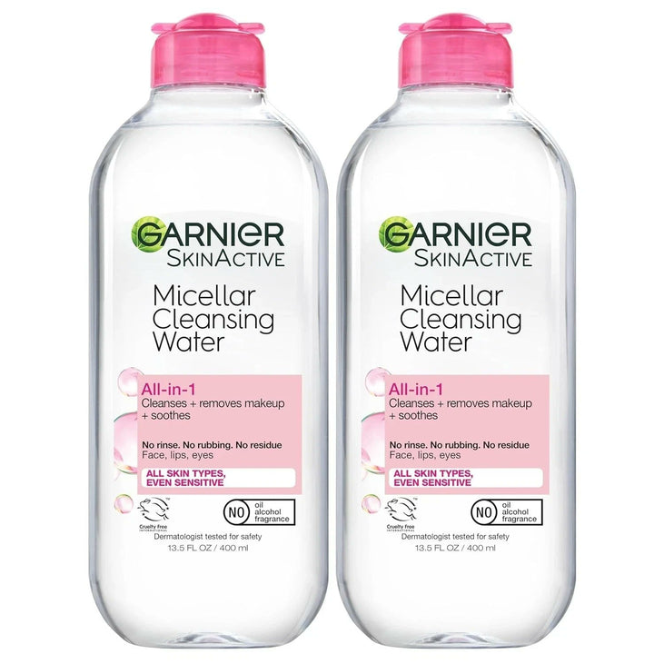 Garnier SkinActive Micellar Cleansing Water 13.5 fl oz (Pack of 2)