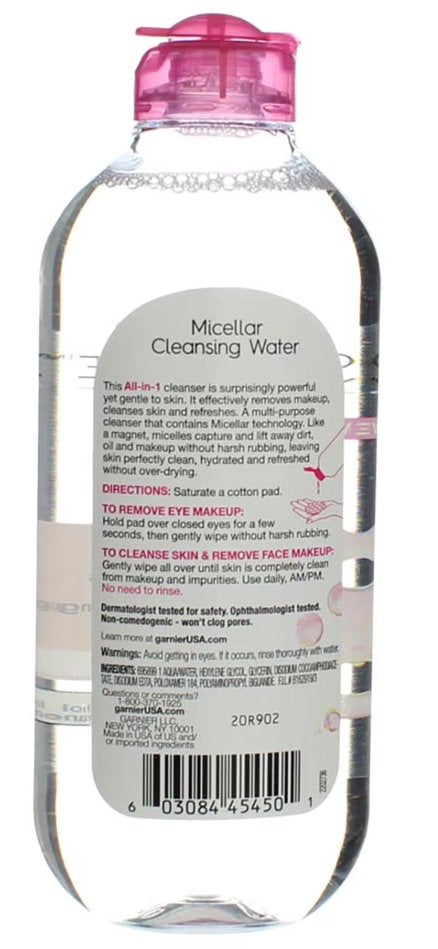 Garnier Micellar Cleansing Water All-In-1 - Pack of 6 Cleanser 13.5 oz