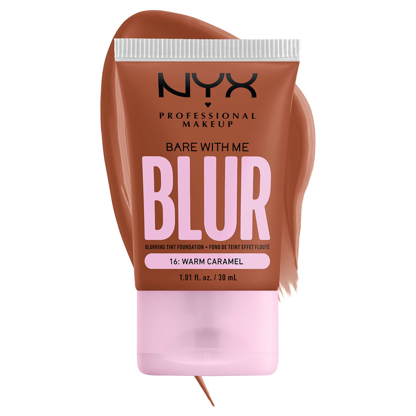 NYX Bare With Me Blur Skin Tint Foundation 16 Warm Caramel (Matcha, Glycerin & Niacinamide)