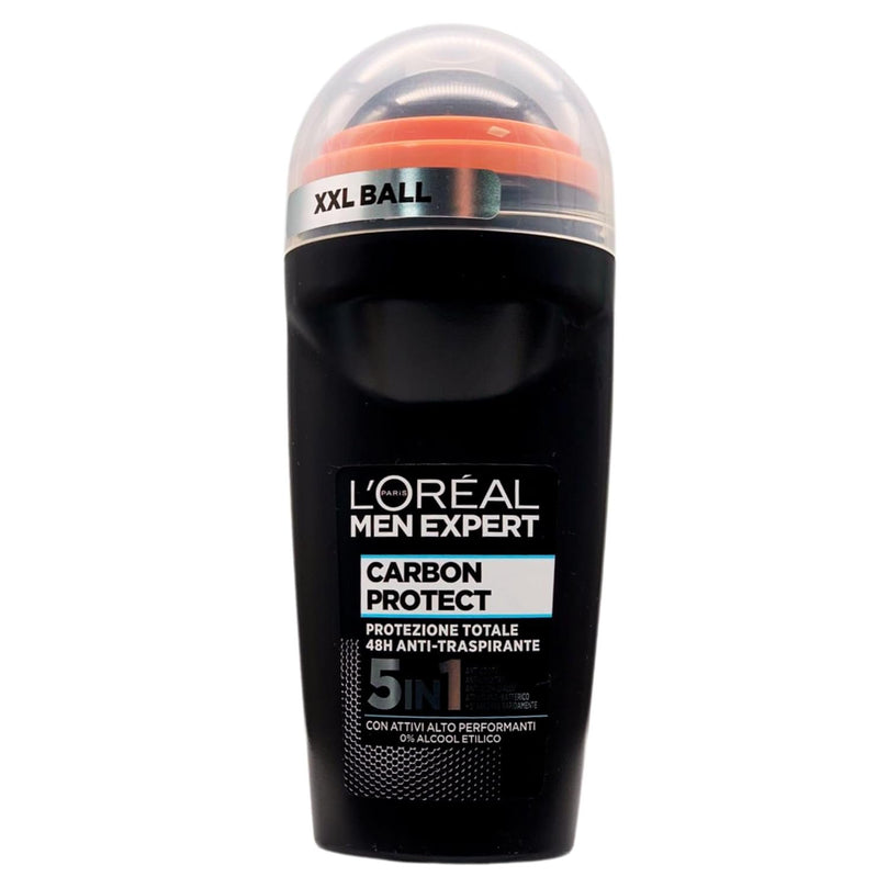 6 x L'Oreal Paris Men Expert Carbon Protect 4in1 48h Anti-Perspirant Intense Ice Fragrance Roll-On 50ml