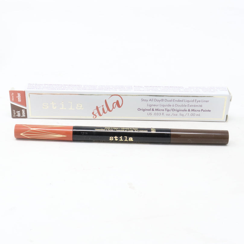Stila Stay All Day Dual Eye Liner Dark Brown/Amber 0.33 oz
