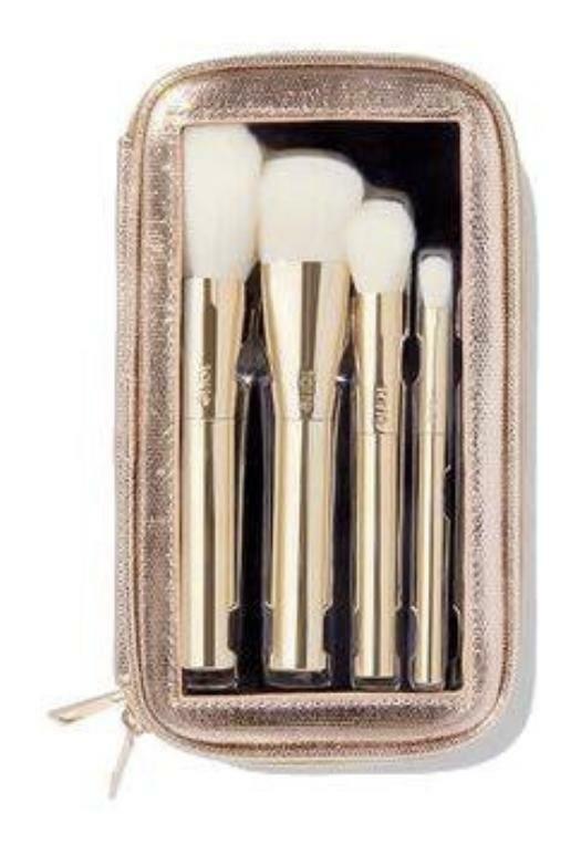 Tarte Gold Dusters 5 Piece Brush Set & Travel Case