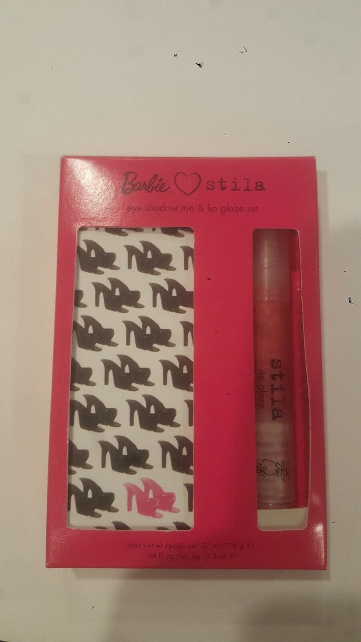 Stila eye shadow trio and lip glaze set jewel 0.27 ounces
