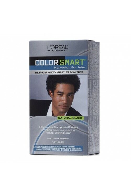 LOREAL Color Smart Haircolor for Men natural black (One Application)