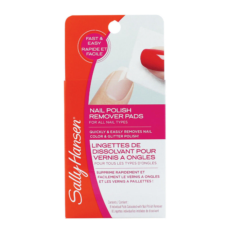 Coty Sally Hansen Nail Polish Remover Pads, 8 ea