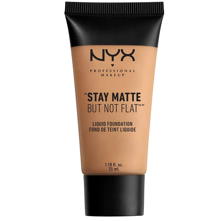 NYX PROFESSIONAL MAKEUP Stay Matte But Not Flat Liquid Foundation, Golden Beige, 1.18 Ounce