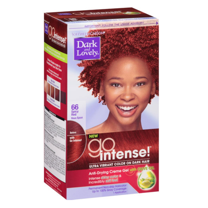 Dark and Lovely Go Intense! Hair Color No.66, Spicy Red, 1 ea (Pack of 2)