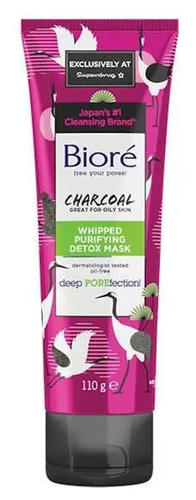 Biore Charcoal Whipped Purifying Detox Mask 110g